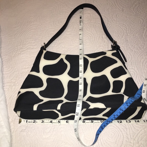 Black and cream animal print Preston & York shoulder bag - Picture 2 of 4